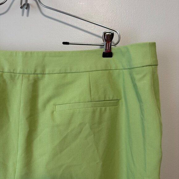 Worthington Women's Slim Ankle Pants Size 18 Green Cotton Blend - Picture 6 of 7